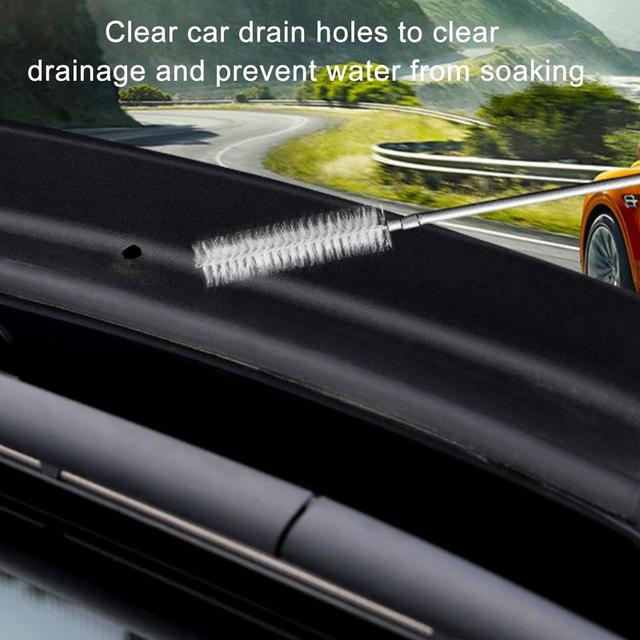 Car Drain Pipe Unblocking Brush Sunroof Drain Hole Unblocker Drain Outlet  Brush Multi-use Auto Sunroof Drain Cleaning Tool - AliExpress